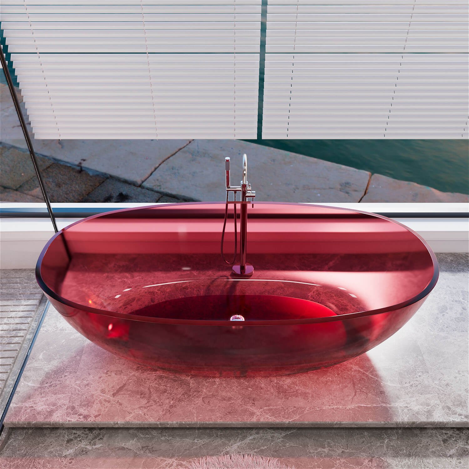 Freestanding Designer Bathtub in – view 2