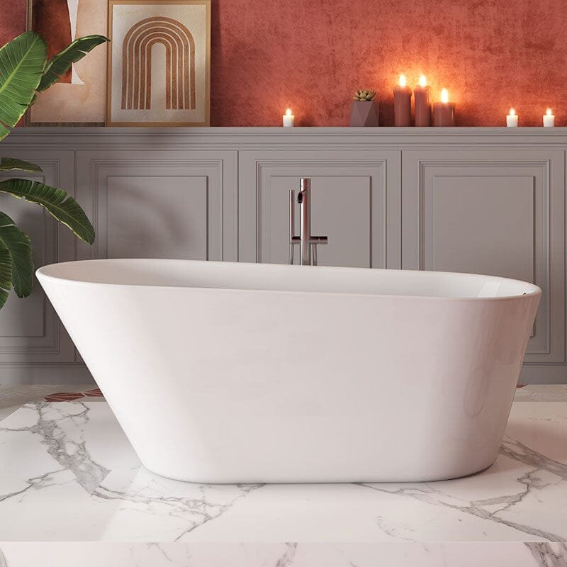 Freestanding Trapezoidal Acrylic Bath – view 4