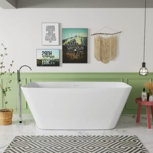 Freestanding Rectangular Acrylic Bath