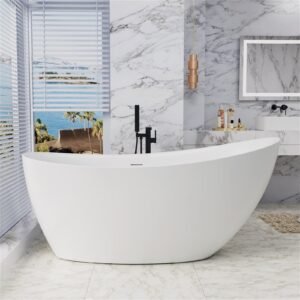 Freestanding Stone Resin Bathtub