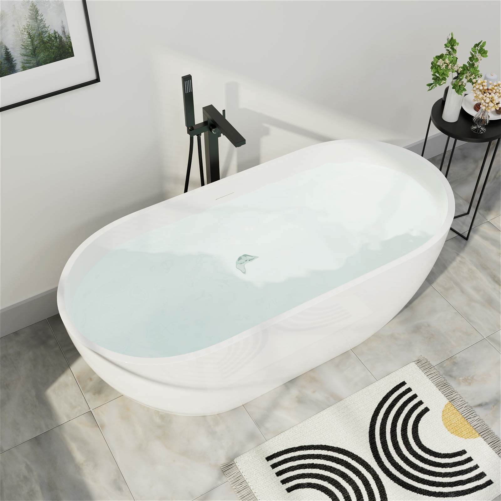 Freestanding Oval Bath – view 2