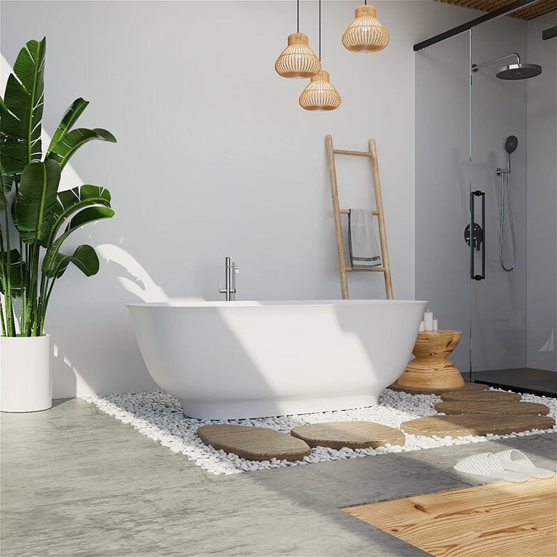 Freestanding Stone Resin Bath – view 3