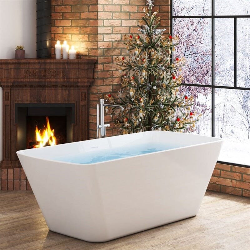 Freestanding Trapezoidal Acrylic Bathtub – view 2