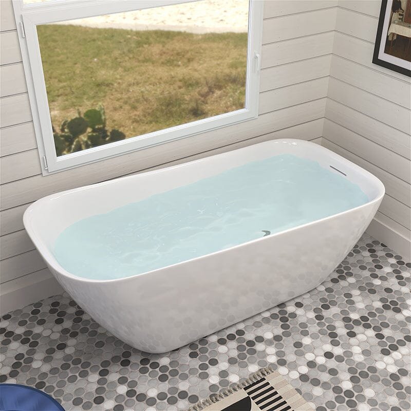Freestanding Acrylic Slipper Bath – view 2