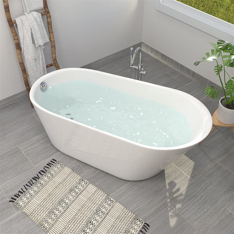 Freestanding Trapezoidal Acrylic Bath – view 2