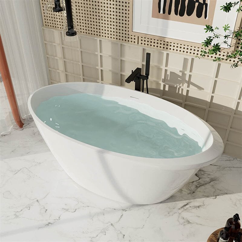 Freistehende Oval-Badewanne – Modern & Luxuriös – Bild 4