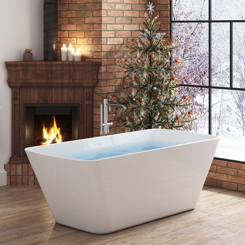 Freestanding Trapezoidal Acrylic Bath – view 4