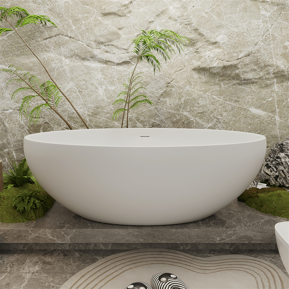 Freestanding Mineral Cast Bathtub