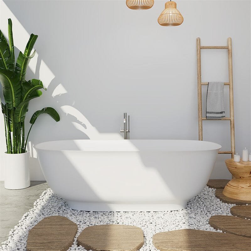 Freestanding Stone Resin Bath – view 1