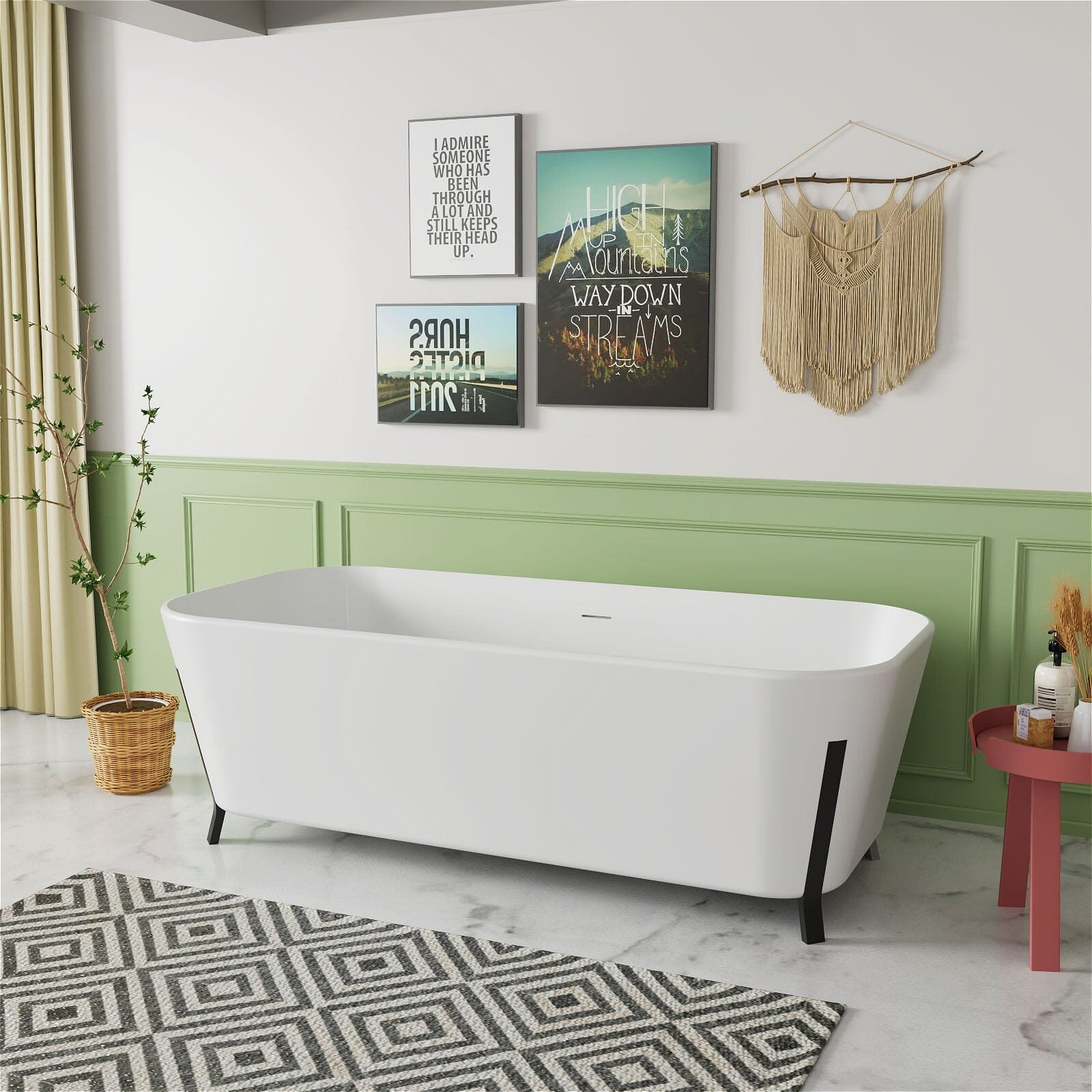 Design Standbadewanne – Massive Steinharz-Eleganz – Bild 2