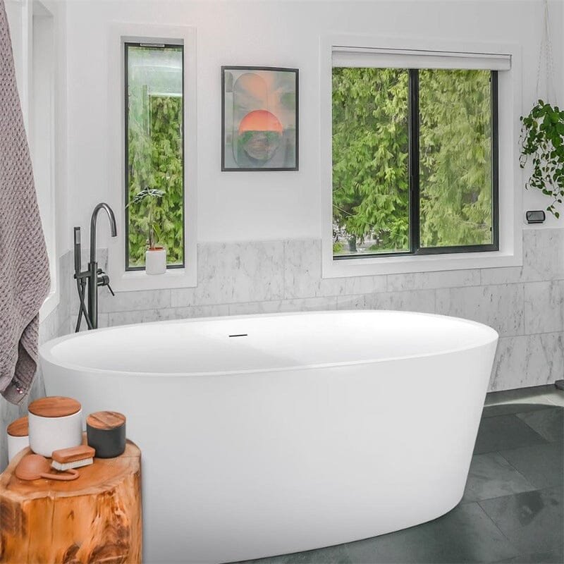 Freistehende Acryl-Badewanne „Emotion“ – Oval & Modern – Bild 5