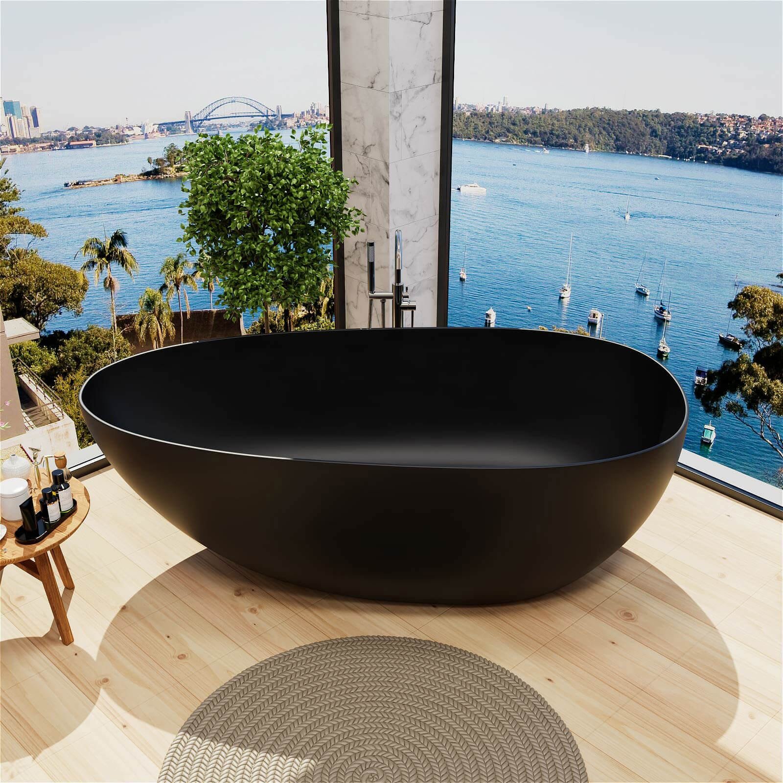 Freestanding Stone Resin Bath – view 3