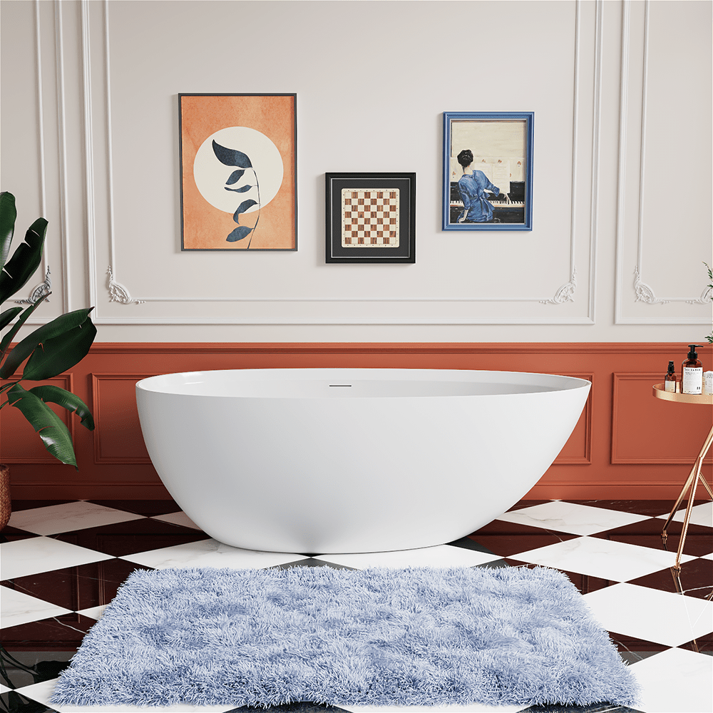 Freestanding Solid Surface Oval – view 2