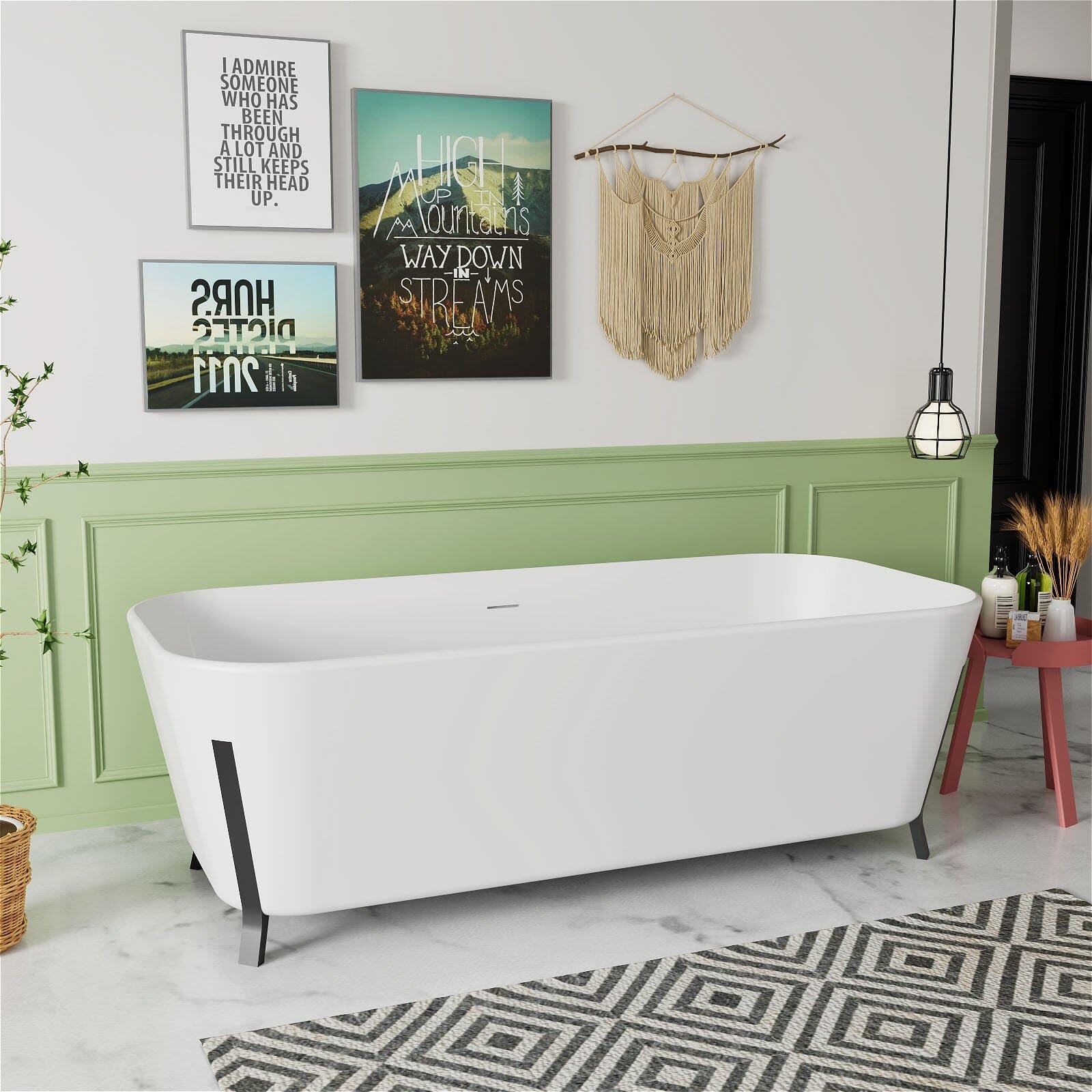 Design Standbadewanne – Massive Steinharz-Eleganz – Bild 3