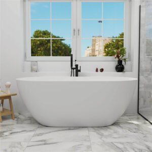 Freestanding Solid Surface Bath