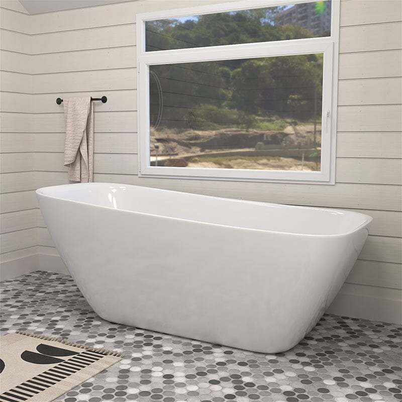 Freestanding Acrylic Slipper Bath – view 3