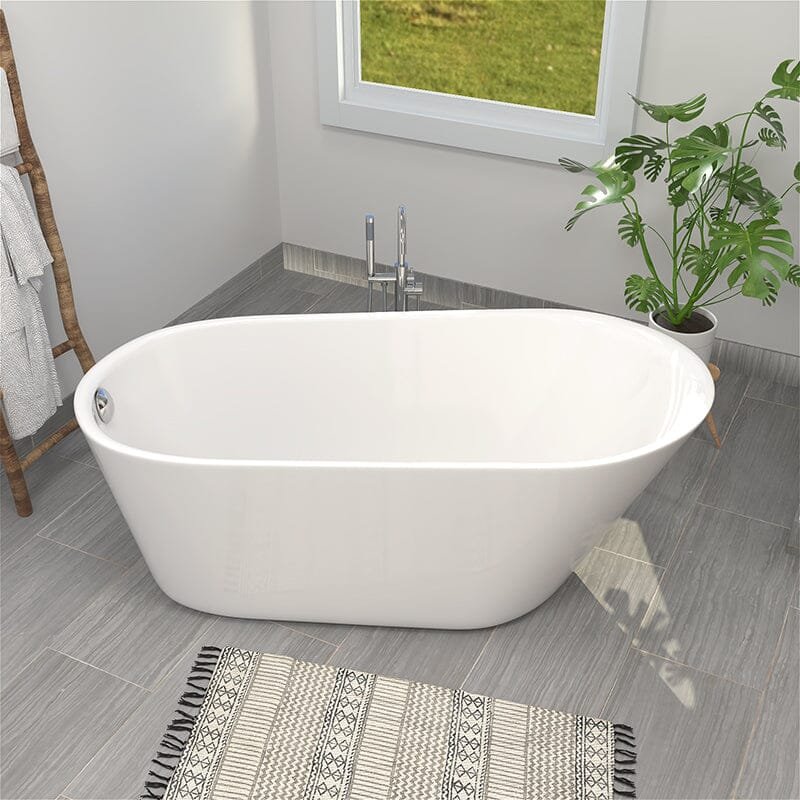 Freestanding Trapezoidal Acrylic Bath – view 3