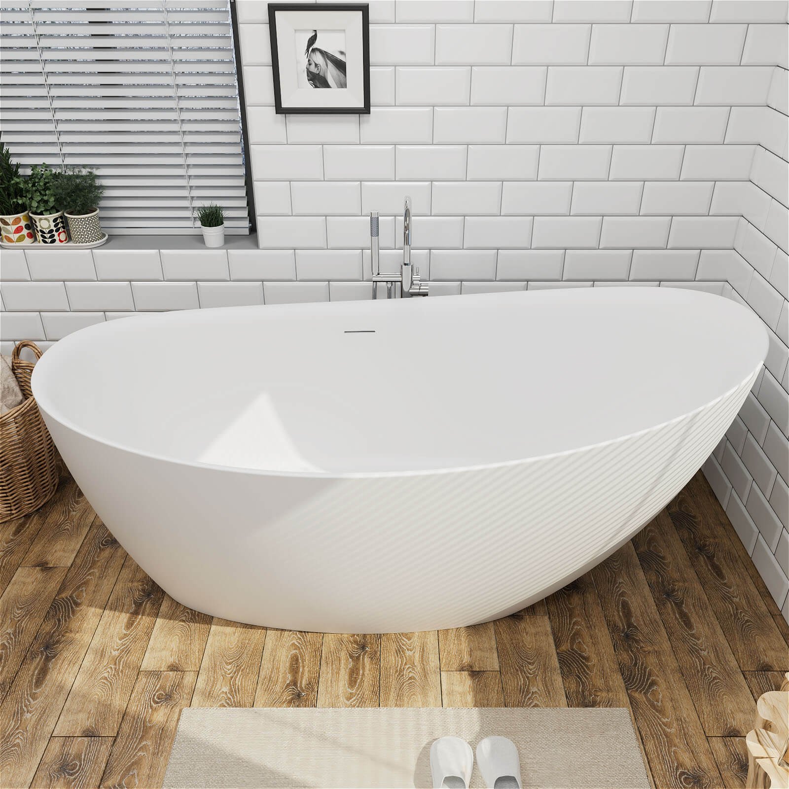 Freestanding Cast Mineral Bath – view 1