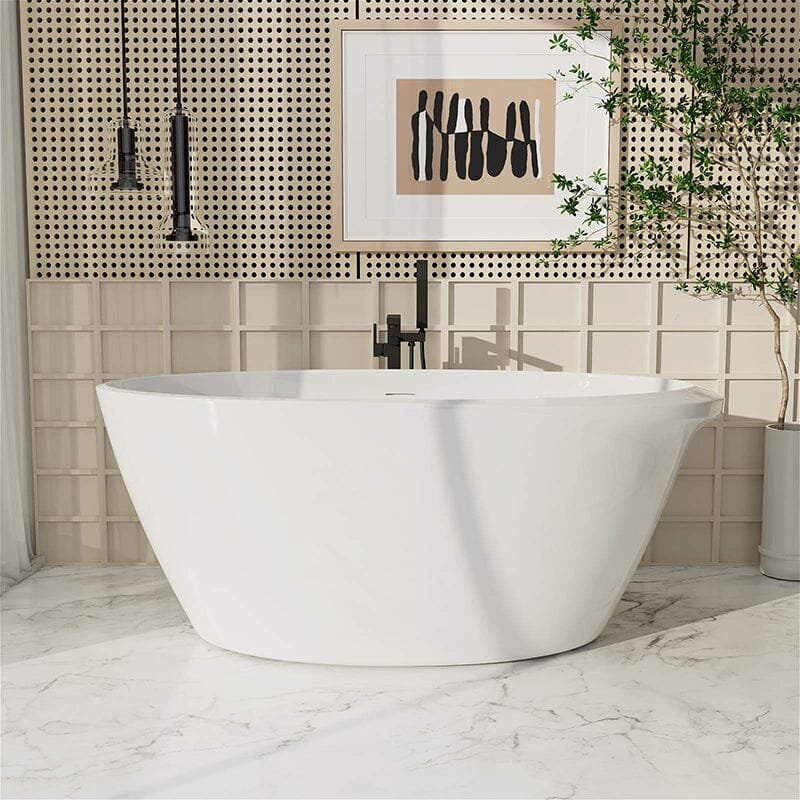 Freistehende Oval-Badewanne – Modern & Luxuriös