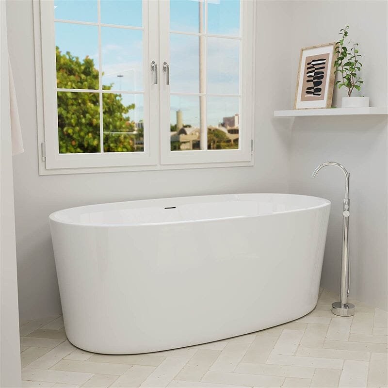 Freistehende Acryl-Badewanne „Emotion“ – Oval & Modern – Bild 2