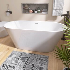 Freestanding Oval Acrylic Bathtub