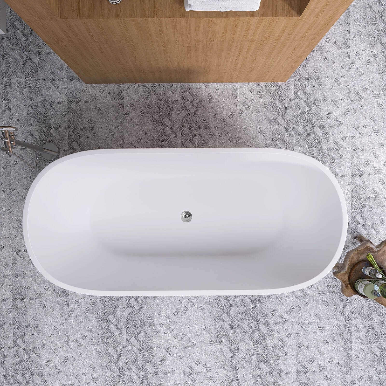 Freestanding Oval Bathtub – view 2