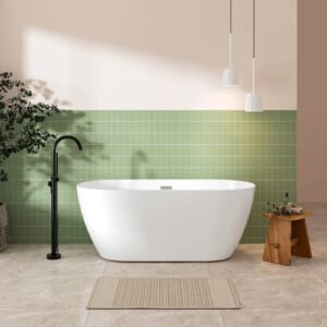 Small Freestanding Acrylic Bathtub