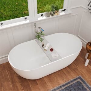 Freestanding Oval Wellness Bathtub