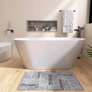 Freistehende Oval-Badewanne – Glanzweiß & Komfortabel