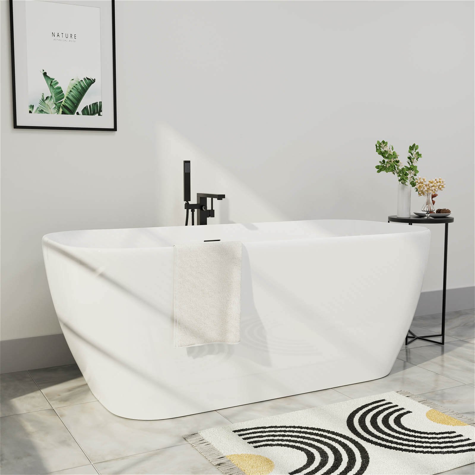 Freestanding Acrylic Bathtub "Wellness – view 1