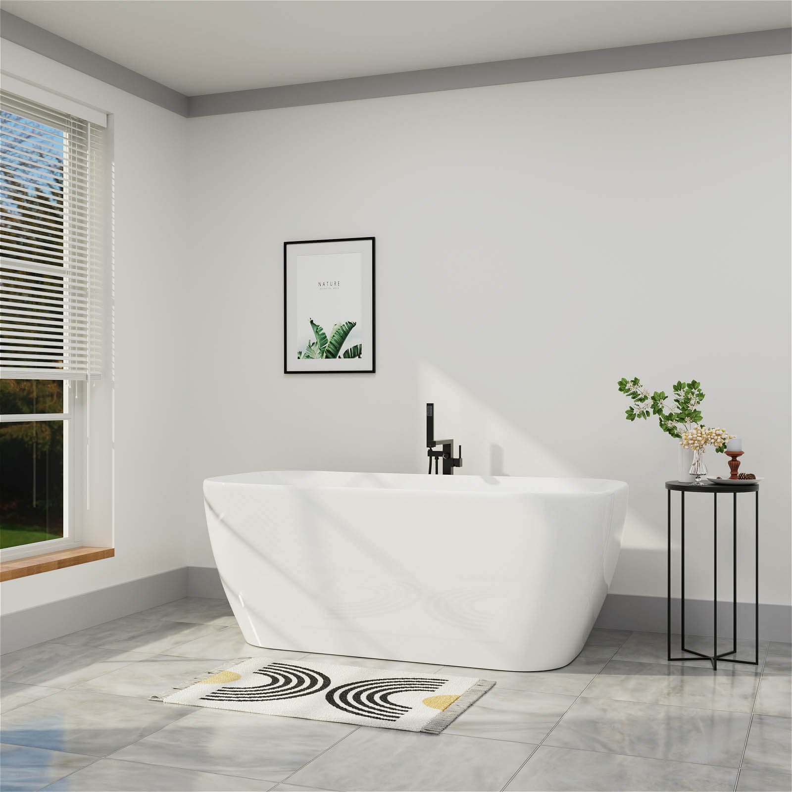 Freestanding Acrylic Bathtub "Wellness – view 4