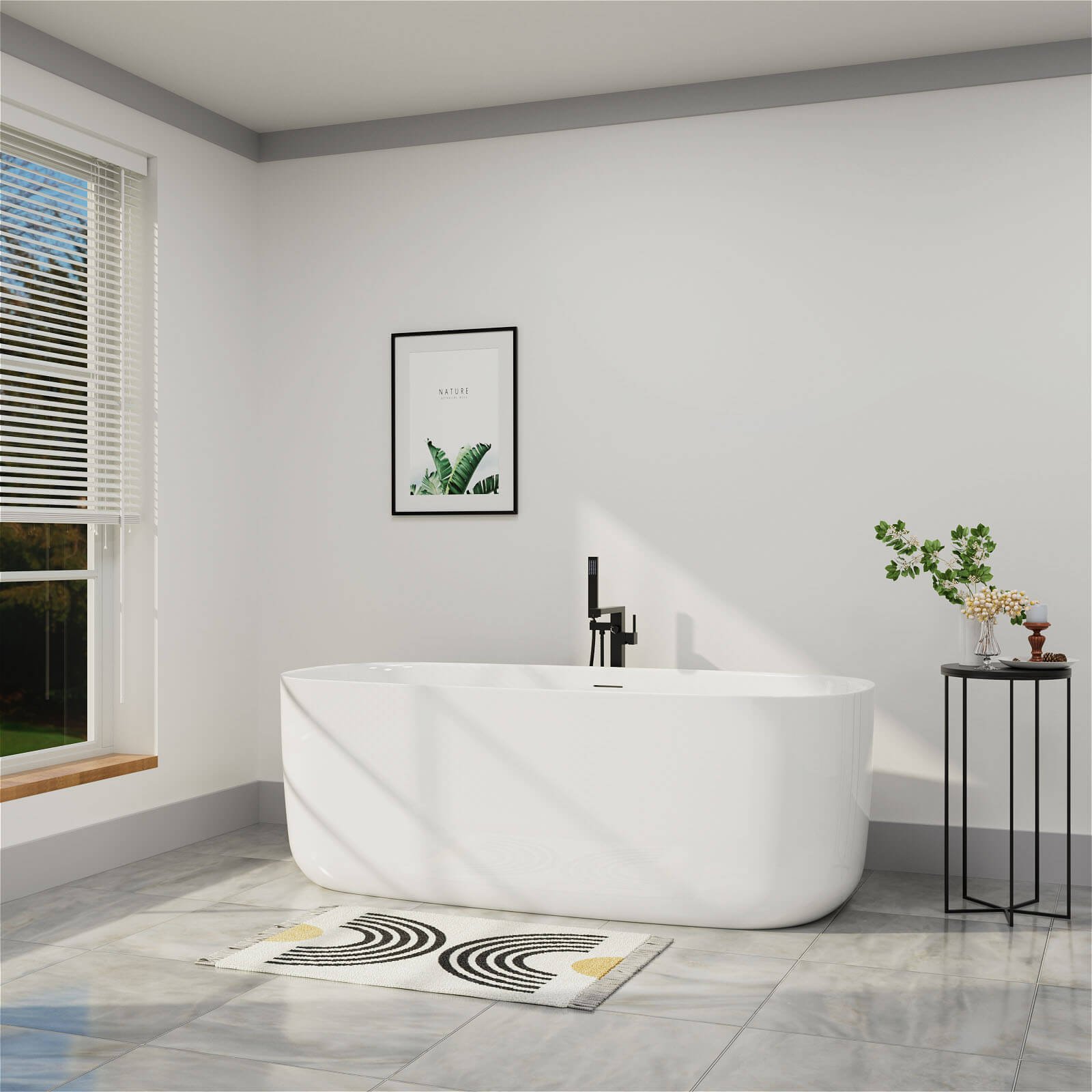 Premium Freestanding Rectangular Bath – view 4