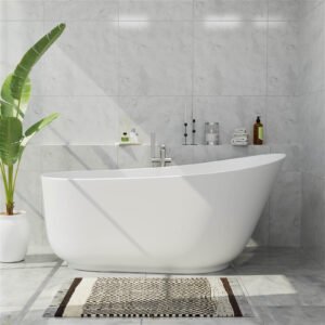 Freestanding Oval Stone Resin