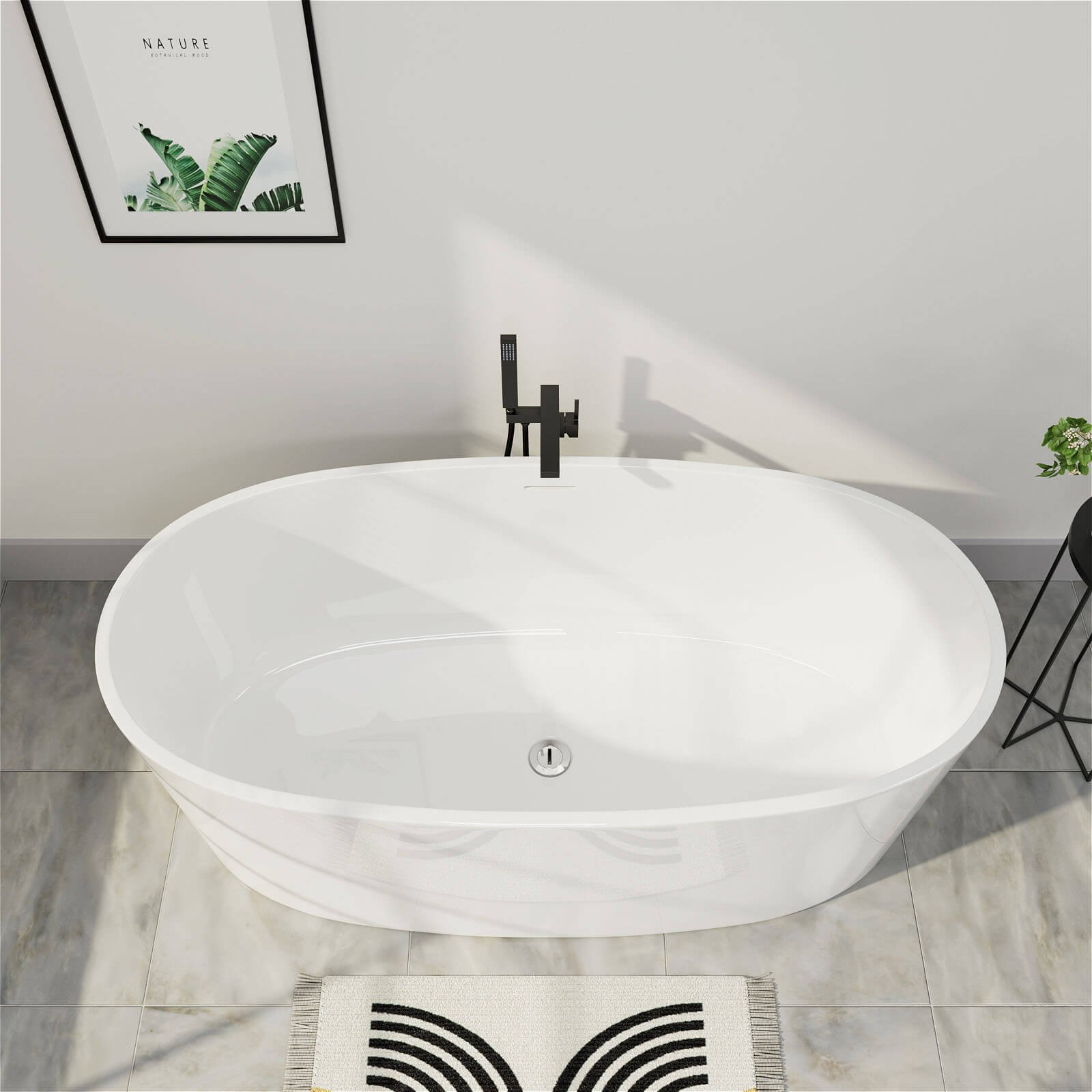 Freistehende Design-Badewanne – Modern & Komfortabel – Bild 5