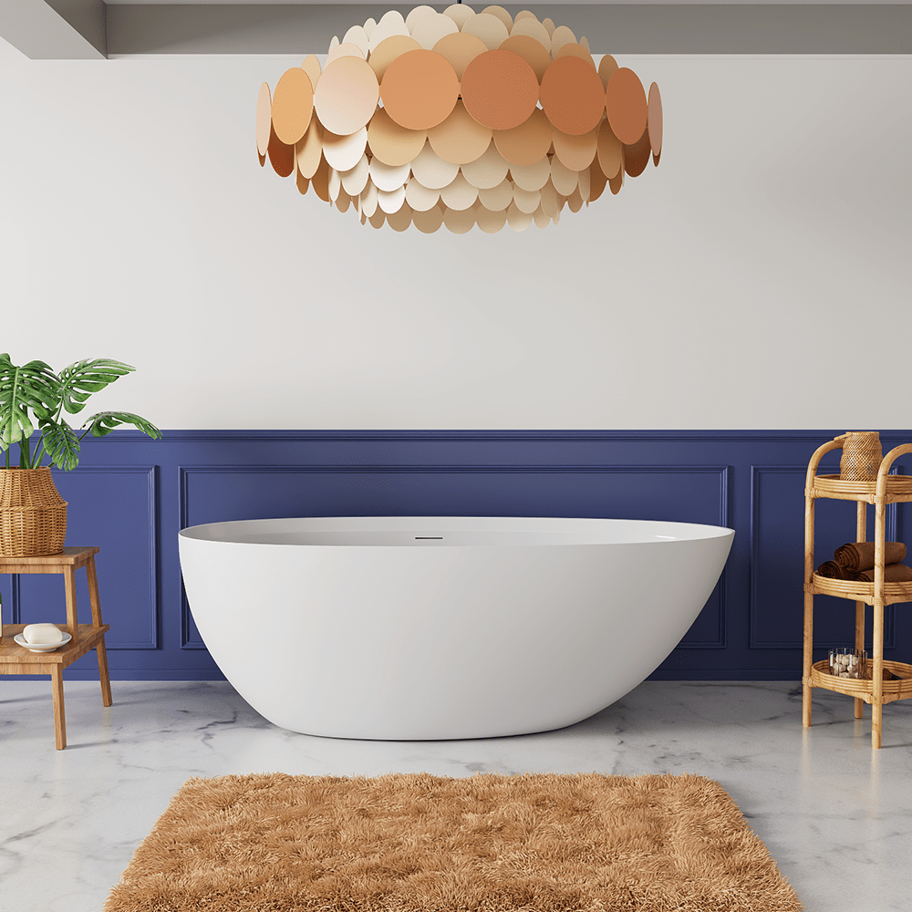 Freestanding Solid Surface Oval – view 3