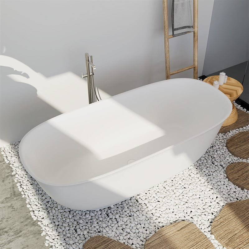 Freestanding Stone Resin Bath – view 2