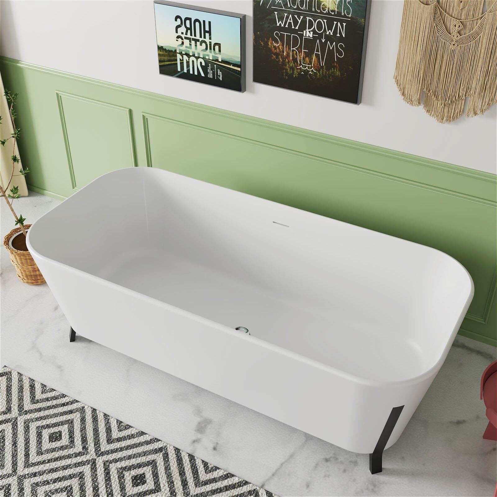 Design Standbadewanne – Massive Steinharz-Eleganz – Bild 4
