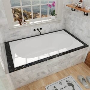 Mineralguss Einbau-Badewanne: Tiefenentspannung pur