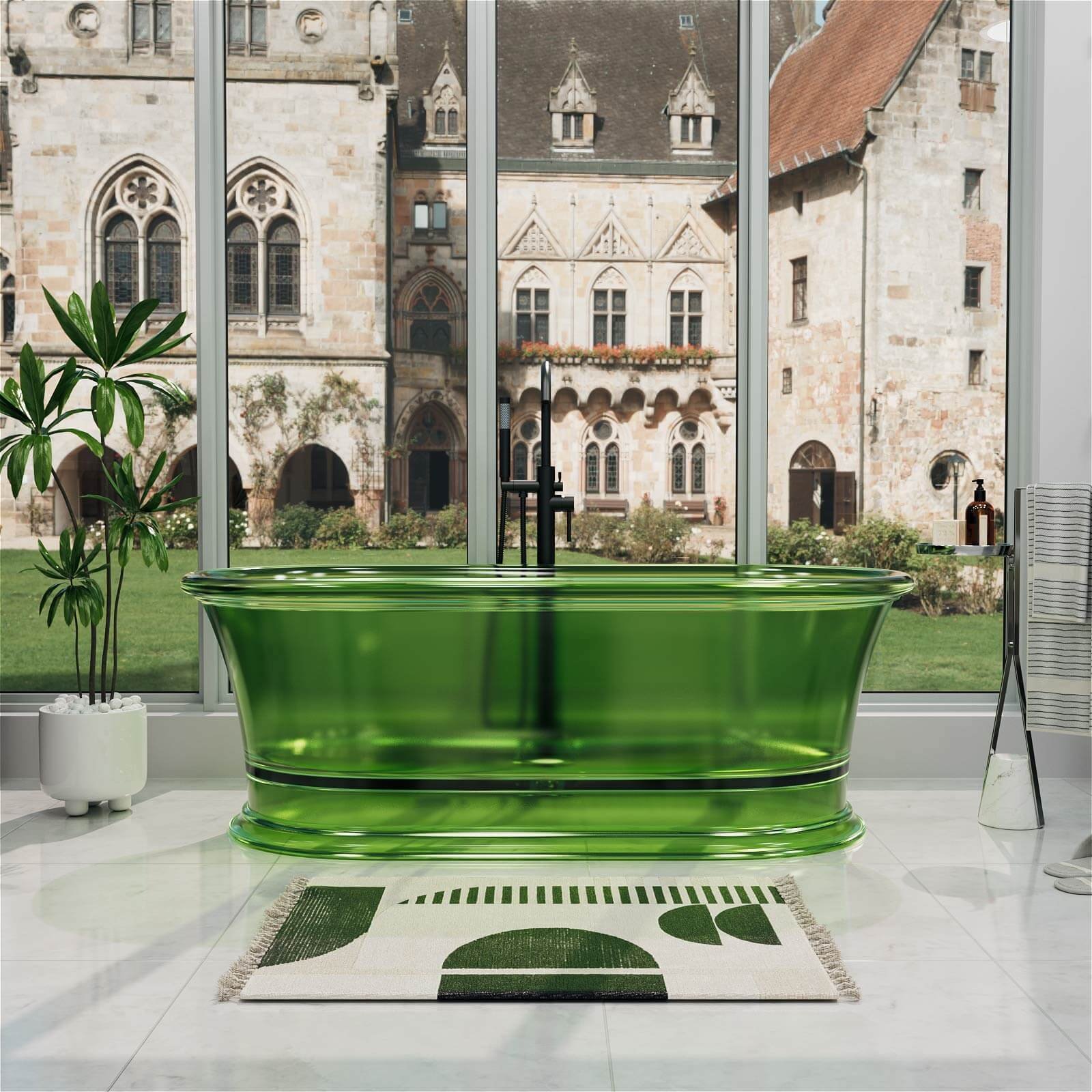 Exklusiver Transparenter Designer-Whirlpool – Tief & Farbig