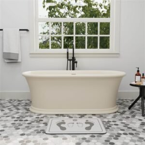 Vintage Badewanne Creme – Freistehendes Podestdesign