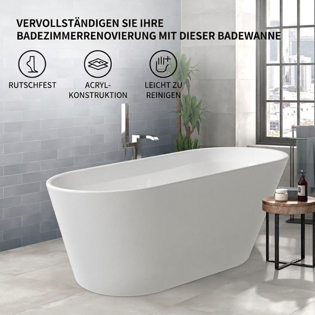 Freestanding Acrylic Bath "Trapezoid – view 4