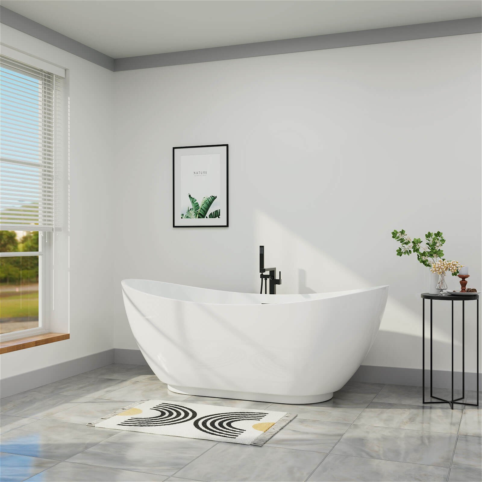 Freestanding Acrylic Bathtub 157 – view 3