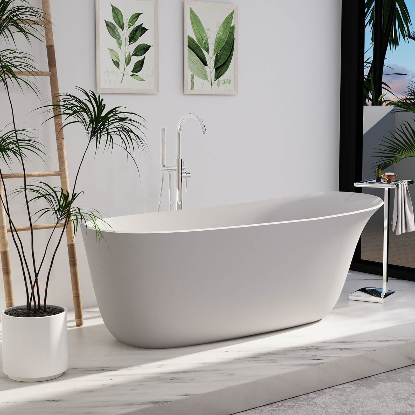 Freistehende Komfort-Badewanne – Ergonomisch & Elegant