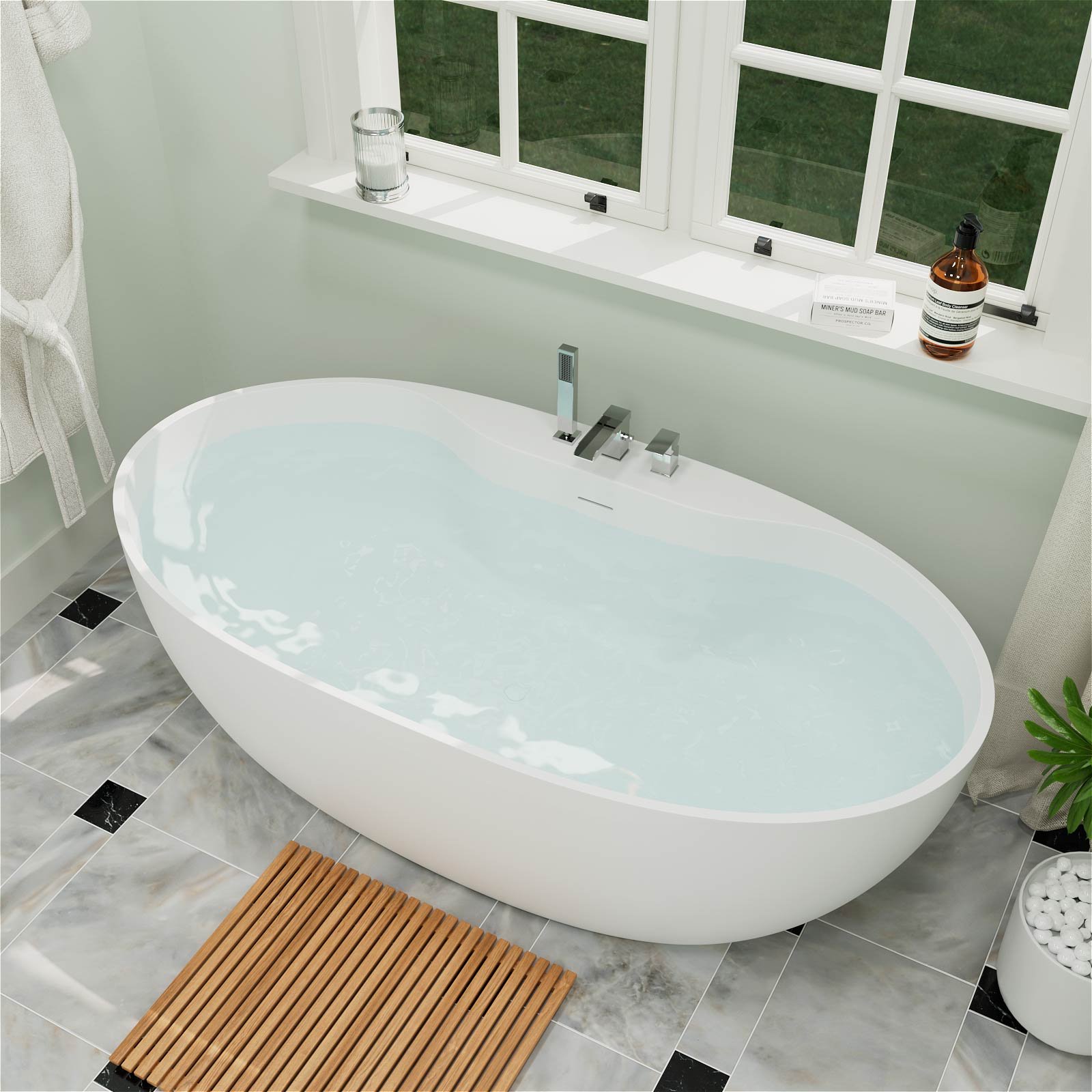 Freestanding Bath with Tap – view 1
