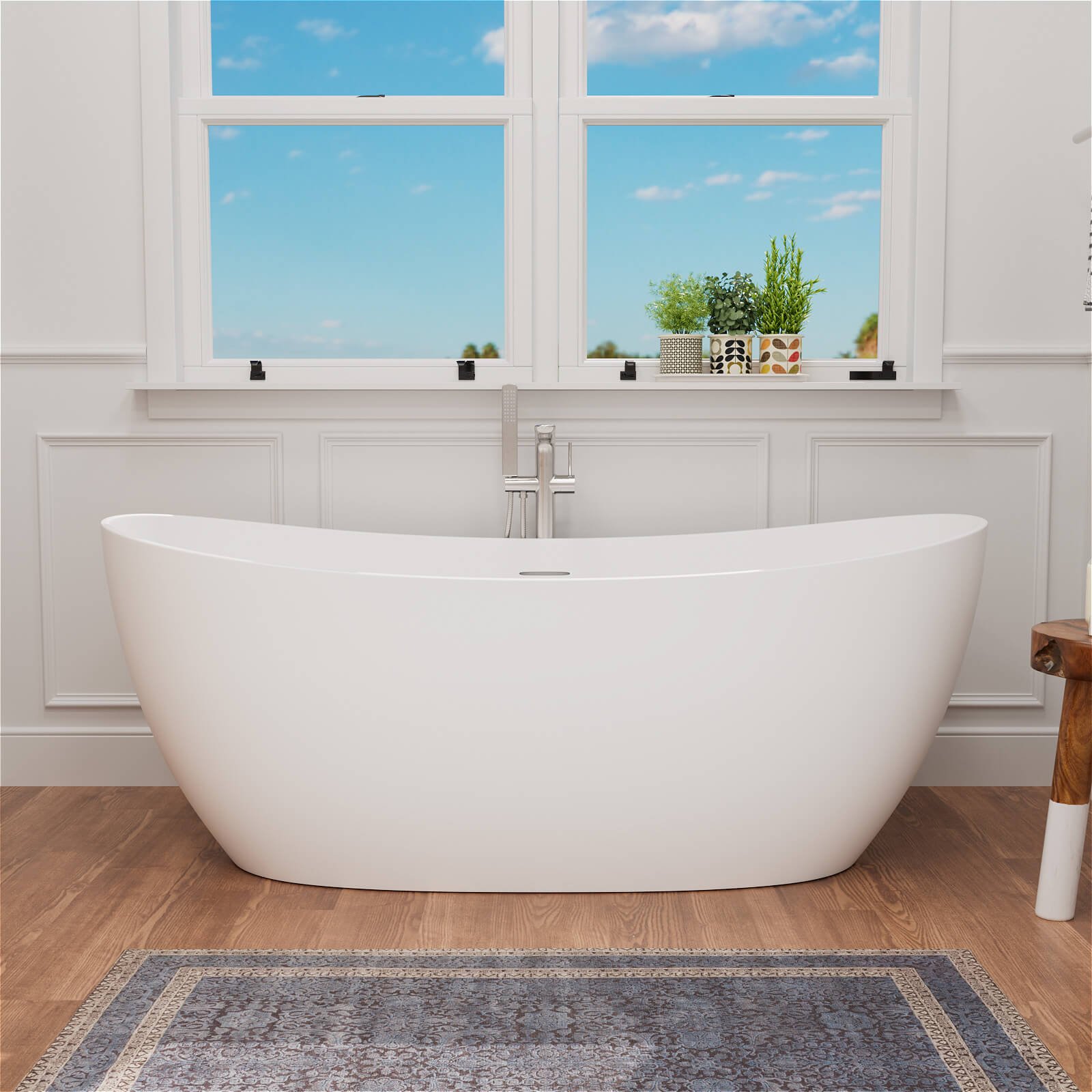 Freestanding Stone Resin Bath