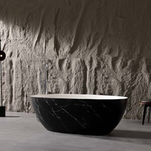 Freestanding Bath in Black