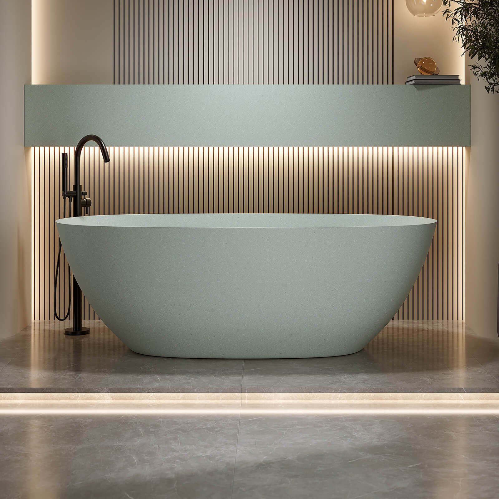 Wellness-Badewanne Oval Türkis – Ergonomisch & Elegant