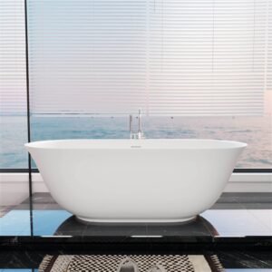 Freestanding Mineral Cast Bath