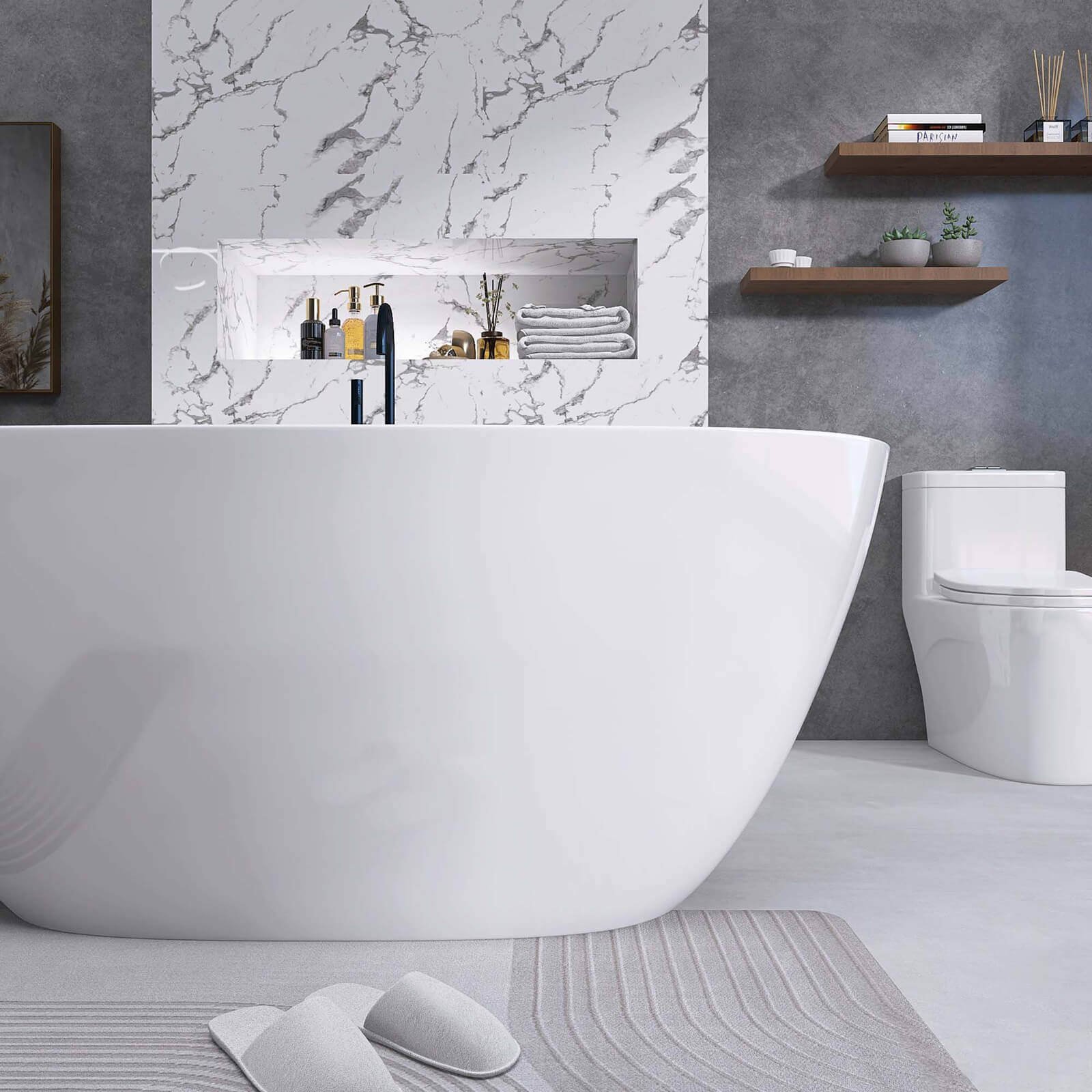 Premium Freestanding Acrylic Bath – view 2