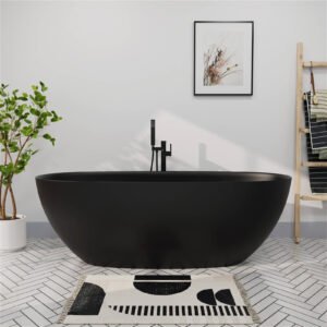 Freestanding Oval Stone Resin